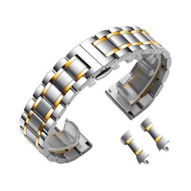 Imagem de Pulseira De Relógio De Aço Inoxidável Com Fecho Borboleta, Compatível 