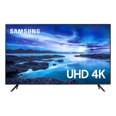 Imagem de Smart TV LED 58" UHD 4K Samsung 58TU7020 Crystal UHD, HDR, Design Sem Limites, Controle Remoto Único, Canaleta Visual Livre de Cabos, Bluetooth