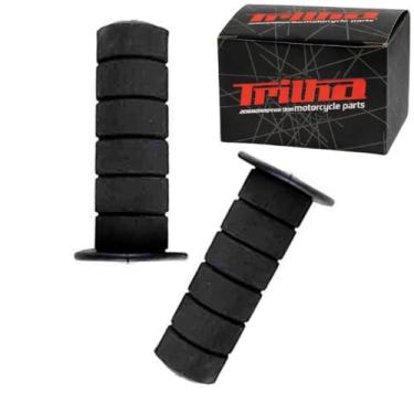 Imagem de Par de Manopla de Moto Com Espuma Confortavel Preta UNIVERSAL - TRILHA