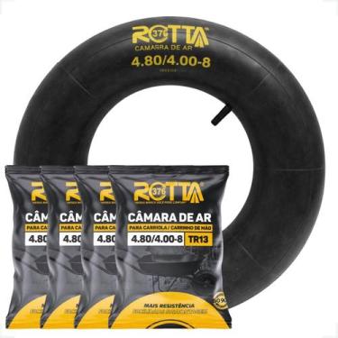 Imagem de Kit 4 Câmara De Ar Balão 4.80 / 4.008 P/ Moto Reboque Rotta