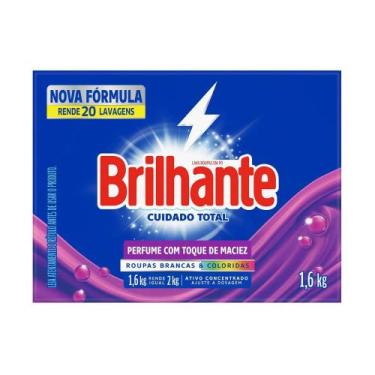 Imagem de Lava-Roupas em Pó Brilhante Cuidado Total Roupas Brancas e Coloridas 1