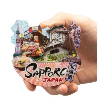 Imagem de Imã De Geladeira De Souvenir De Viagem Japonês, Adesivos De Resina De 