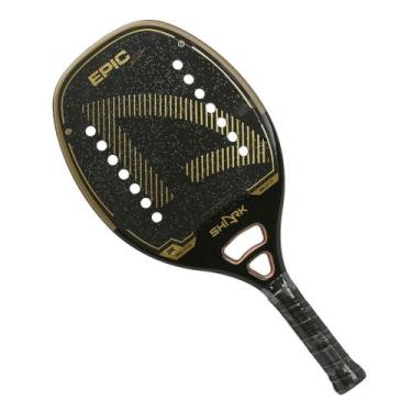 Imagem de Raquete de Beach Tennis Shark Epic Luca Cramarossa 2026, 325g