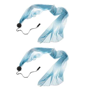 Imagem de shamjina 2 Peças de Véu de Dança Do Ventre Suave E, de Arremesso para, Acessórios de Desempenho, 2