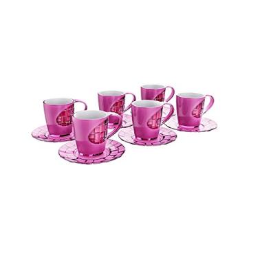 Imagem de KIT CANECA 250ML COM PIRES - ROSA TRANSPARENTE