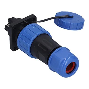 Imagem de Conector de alimentação quadrado, 250V resistente à oxidação proteção IP68 Tomada à prova d'água com anel de silicone para comunicações para equipamentos elétricos(4 núcleos)