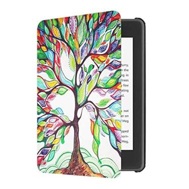 Imagem de CCOO Nova capa para Kindle Paperwhite de 6,8 polegadas 11ª geração 2021 capa protetora inteligente com alça de mão, despertar/dormir automática