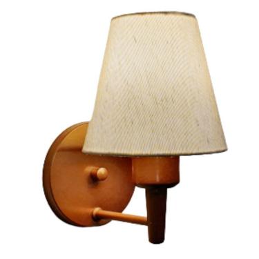 Imagem de Arandela Cone Md-2004 Base Cobre Cúpula Em Tecido 14/14X07Cm Linho Bege Bivolt