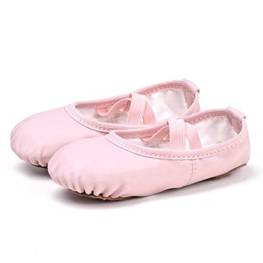 Imagem de Tênis de treino de balé STELLE para meninas, sapatos de ioga para dança, rosa, 9 Toddler