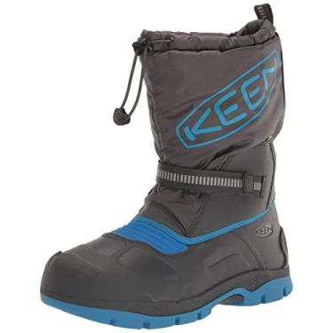 Imagem de KEEN Bota infantil unissex para inverno Snow Troll com isolamento à prova d'água, Ímã/áster azul, 10 Little Kid