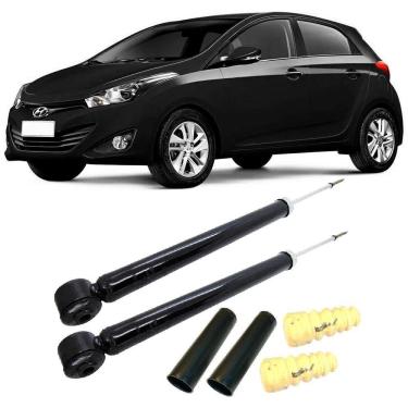 Imagem de Amortecedor + Kit Batente Hyundai Hb20 Traseiro 2012 Até 2019 O Par