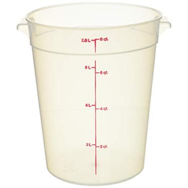 Imagem de (7.6l) - RFS8PP190 Cambro - Storage Container, Translucent, Round, 20.3cm