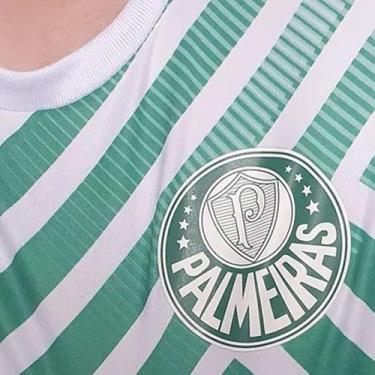 Imagem de Camiseta Spr Palmeiras Screen Masculino - Branco E Verde