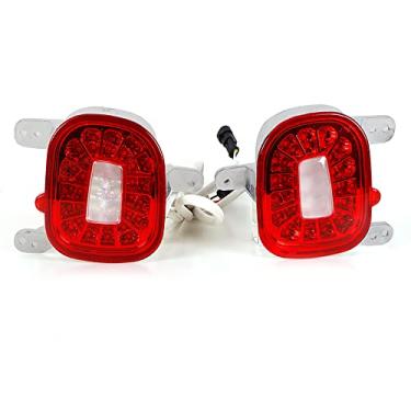 Imagem de JESYMBX Para Jeep Renegade 2015-2019 Refletores de Para-Choque Traseiro 1 Par de Lâmpadas Traseiras de Nevoeiro Traseiro Luzes Traseiras Lentes Vermelhas
