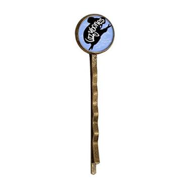 Imagem de Bobby Pin de cabelo preto bicho-preguiça natural retrô metal