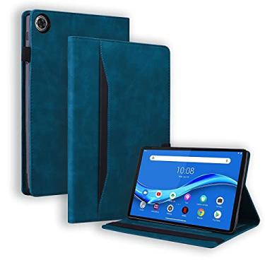 Imagem de Acessórios para tablets Para Lenovo M10 Plus TB-X606F Business Chefe de Coloque Horizontal à prova de choque e slots de titular e cartas e moldura e caça-caneta e função de sono/despertar