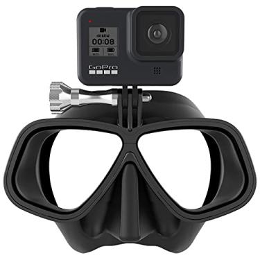 Imagem de OCTOMASK - Máscara de mergulho sem moldura com suporte para todas as câmeras GoPro Hero para mergulho, snorkeling, mergulho livre (transparente)..