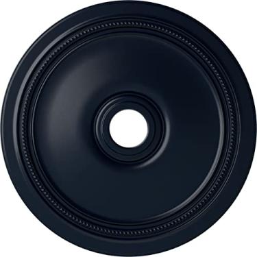 Imagem de Medalhão de teto Ekena Millwork CM24DIMDF Diane, 24"D x 3 5/8"ID x 1 1/4"P (serve em toldos até 6 1/4"), Pintado à mão Sonho da meia-noite