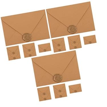 Imagem de Abaodam 18 Conjuntos Envelopes De Correio Envelopes De Convite De Natal Envelopes De Cartão De Visita Auto- Adesivos De Envelope De Casamento Selo Tabela De Substituição Noiva Plástico