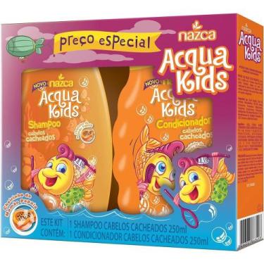 Imagem de Acqua Kids Kit Shampoo Condicionador 250ml Cabelos Cacheados