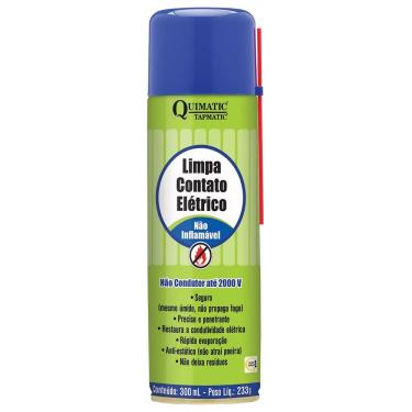 Imagem de Limpa Contato Spray Elétrico Não Inflamável De 300ml - Quimatic Tapmatic