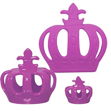 Imagem de Trio De Coroas De Parede, P E Mini Ceramicas Pegorin Orquídea