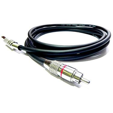 Imagem de Cabo de Áudio Blindado P10 Mono RCA Macho Profissional 3 Metros