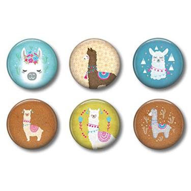 Imagem de Ímãs Llama Sereia Preguiça: Ímãs de Cadeado Fofos para Meninos e Meninas, Llama, 1.75 inch