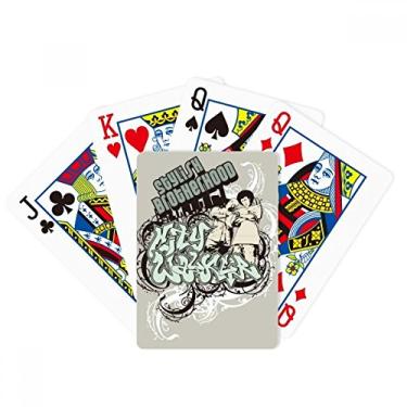 Imagem de DIYthinker Graffiti Street Culture Boy Elegante Brotherhood Poker Baralho de Mesa Presente