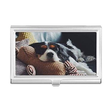 Imagem de Lazy Dog Animal Sentimental Picture Porta-cartão de visita Carteira de bolso