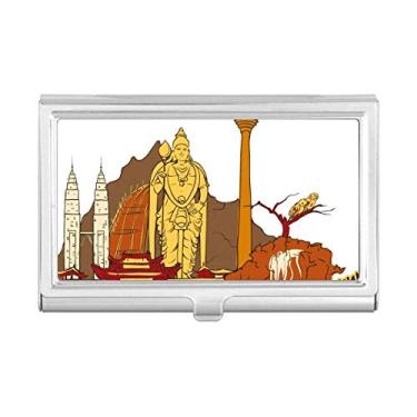 Imagem de Malásia Kuala Lumpur Aquarela porta-cartões de visita porta-cartões carteira caixa de bolso