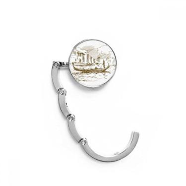 Imagem de Gancho de mesa com gancho decorativo e fecho dobrável River Boat Landmark