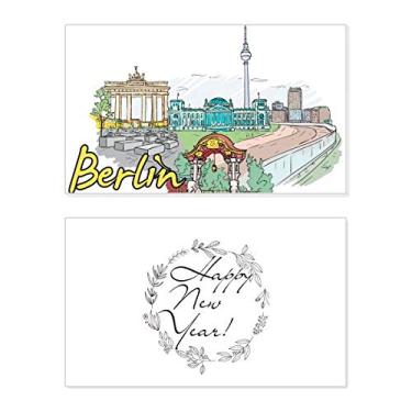 Imagem de Alemanha Berlim Landmark Architecture New Year Festival Cartão de felicitações Bless Message Present