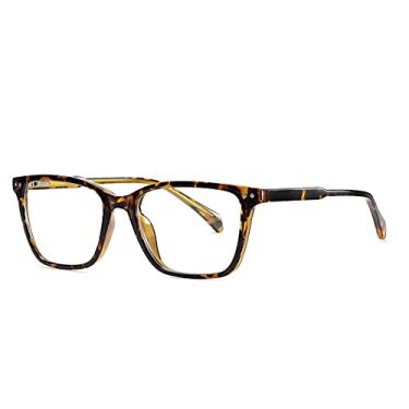Imagem de Óculos de Leitura com Proteção Anti Azul Bloqueio de Luz Armação Óculos Quadrado de Descanso Computador Anti Fadiga Ocular (C3)