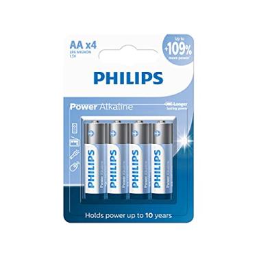 Imagem de Pilha Philips alcalina AA 1.5V com 4 unidades LR6P4B/59
