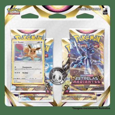 Jogo de Cartas - Pokémon Lata - 25 cartas - Evoluções de Eevee - Sylveon -  Copag em Promoção na Americanas