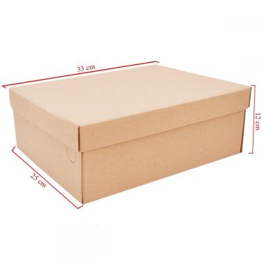 Imagem de Caixa de papelão para Calçados Básica 50 Un Embalagens 33cm x 25cm x 12cm