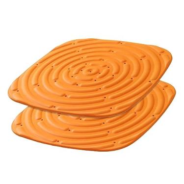 Imagem de Pacote com 2 Almofadas de Ninho de Galinha Laváveis para Galinheiros, Almofadas de Caixas de Ninho, Almofadas de Caixa de Ninho Reutilizáveis, laranja