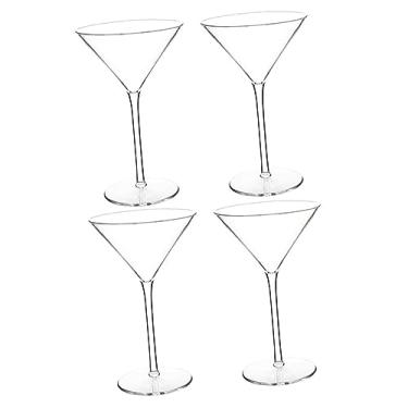 Imagem de Luxshiny 4 Pcs De Coquetel Martini De Vinho Taças De Coquetel Claras Copos De Água De Vidro Para Sorvete Taças De Sorvete Cristal Plástico Tritan Jogo De Chá