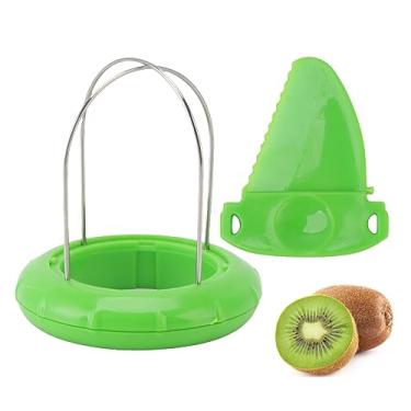 Imagem de Descascador de Kiwi, Descascador de Frutas Portátil de Kiwi Verde de Aço Inoxidável Ferramenta de Descascador de Frutas Multifuncional Herramientas de cocina