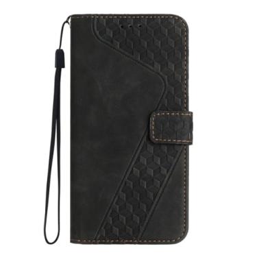 Imagem de Capa tipo carteira para Xiaomi para Redmi Note 12 12 Pro 11 11S 10 9 8 para Redmi 10C 10A 10 9C 9T 9A 9 8 Capa flip em relevo 3D, preta, para Poco M4 Pro 4G