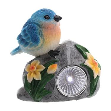 Imagem de HEMOTON Luz solar para pássaros luzes de estatueta ao ar livre brinquedos para luz noturna decoração luzes do jardim luzes de jardim ao ar livre animal decorar luz da lanterna estátua