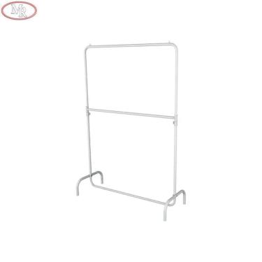 Imagem de Arara Desfile C- 2 Níveis C- Pé Soldado 150x170 Branco Azulado