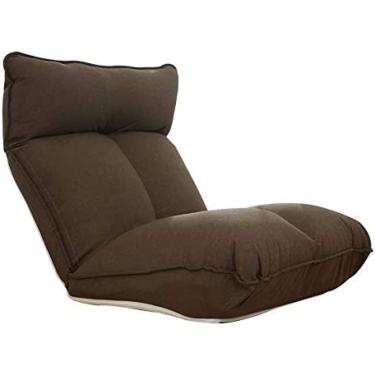 Imagem de Cadeira de chão Cadeira de chão, cadeira de jogo acolchoada individual, 5 engrenagens, encosto ajustável, cadeira de meditação com capa removível e lavável para varanda do quarto, 5 cores, m