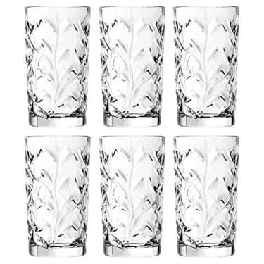 Imagem de Barski Highball - Copo de vidro - Conjunto de 6 - Copos Hiball - Vidro de cristal - Design bonito - Copos de beber - para água, suco, vinho, cerveja e coquetéis - 329 g Feito na Europa