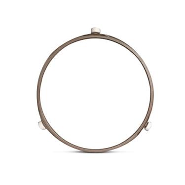Imagem de MeTer Star SPS Material Forno Micro-ondas Vidro Giratório Acessórios Círculos Suporte Base Diâmetro Externo 17,6 cm Roda 1,4 cm Adequado para toca-discos de micro-ondas de 24,5 cm