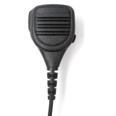 Imagem de (Pacote com 2) Microfone de alto-falante portátil de ombro PTT com cabo reforçado para rádios Yaesu Vertex Standard VX-261 VX-264 VX-230 VX-231 VX-451 VX-454 VX351 VX354 EVX-261