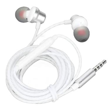 Imagem de Fone de ouvido de 3,5 mm, Fones de ouvido de 3,5 mm Design profissional Design ergonômico Qualidade de som pura para celulares para PC para tablets(Branco)