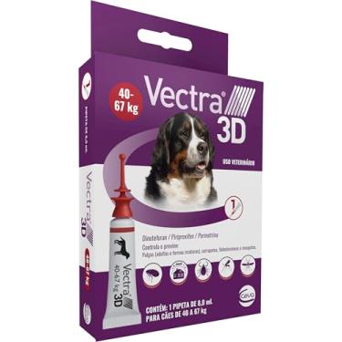 Imagem de Ceva - Vectra 3D Antipulgas e Carrapatos 8,0ml para Cães de 40 a 67kg