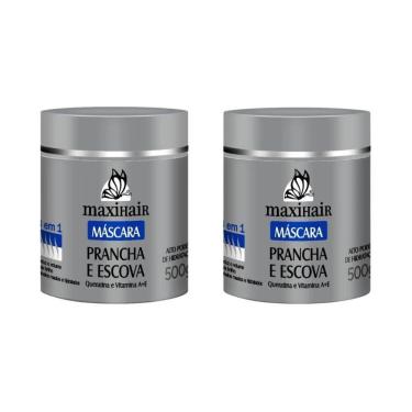 Imagem de Mascara Maxihair 500G Prancha E Escova 3 Em 1 - Kit Com 2Un
